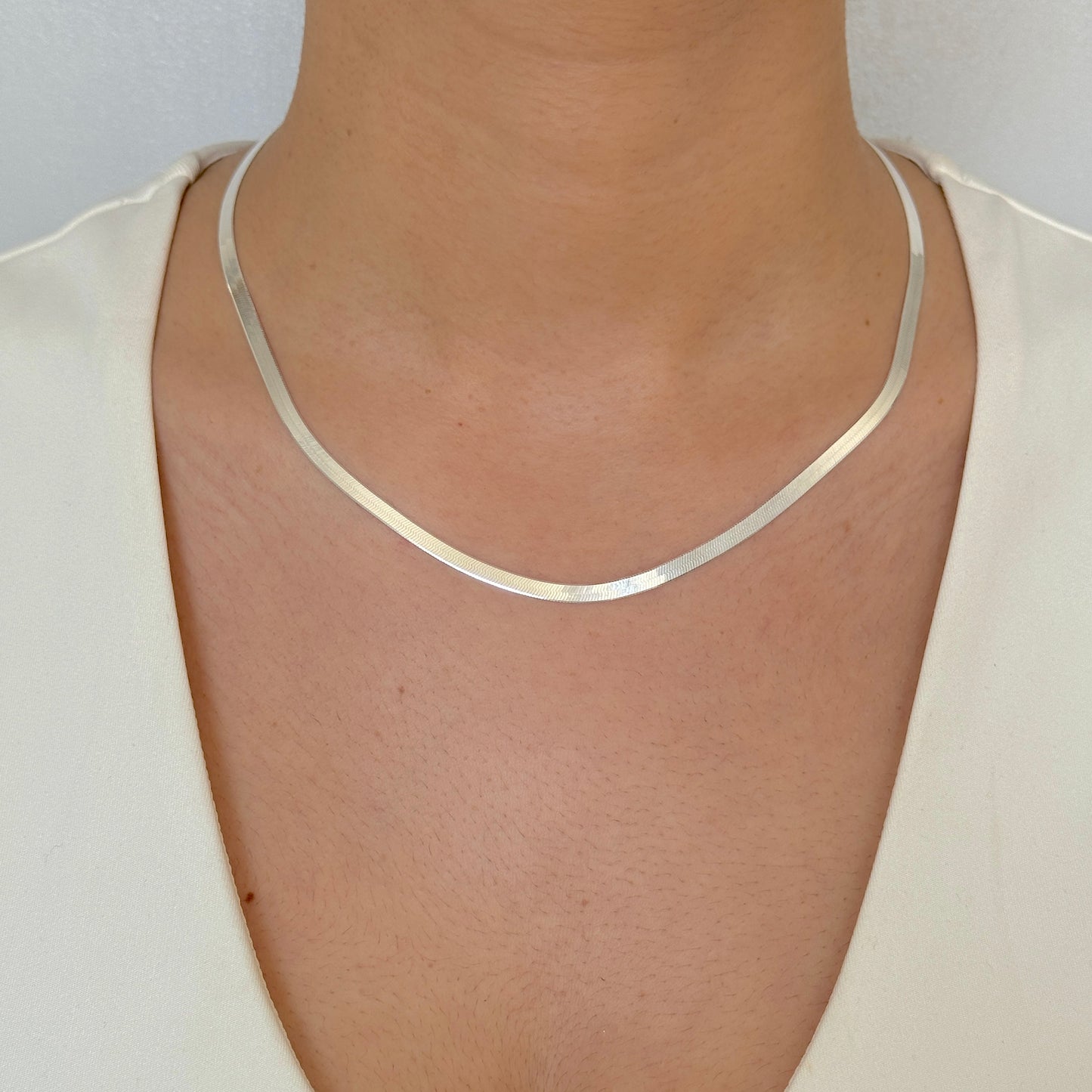 925 Sterling Silver Women 4mm Snake Chain