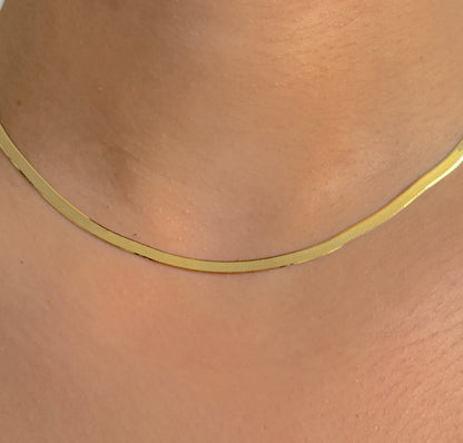 9ct Yellow Gold Women 3mm Snake Chain