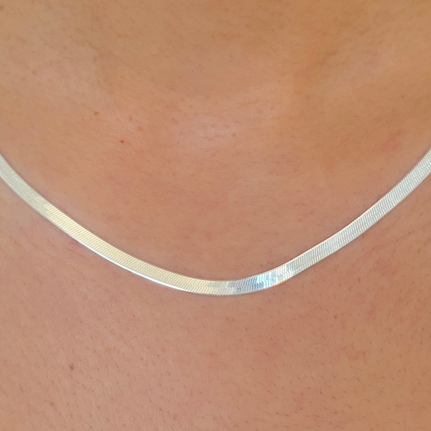 925 Sterling Silver Women 4mm Snake Chain