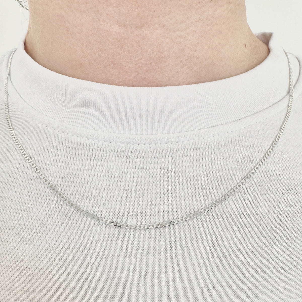925 Sterling Silver 2mm Fine Curb Chain