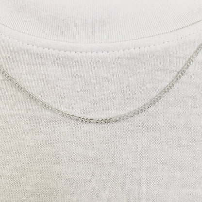 925 Sterling Silver 1.5mm Fine Figaro Chain