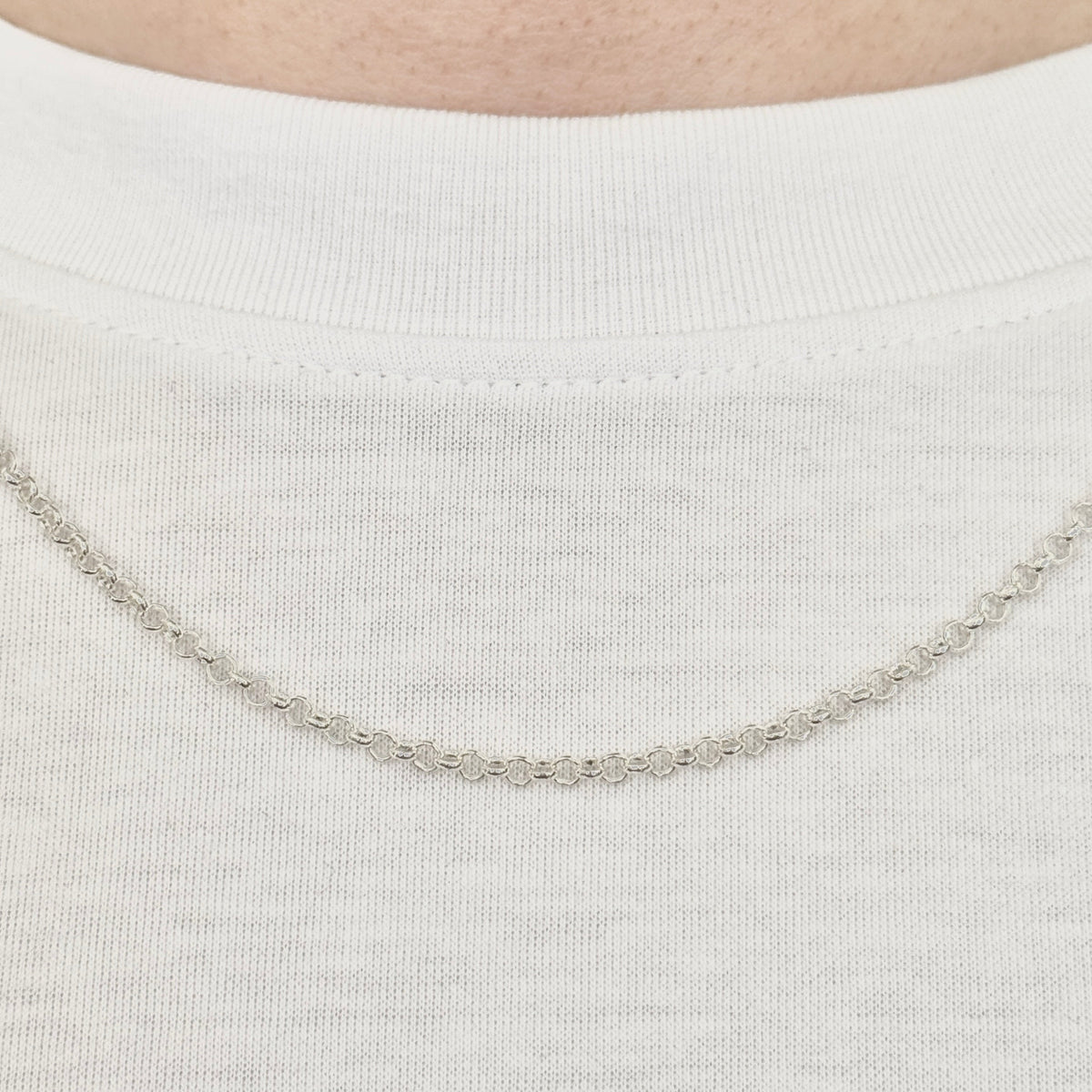 925 Sterling Silver 2mm Round Belcher Chain
