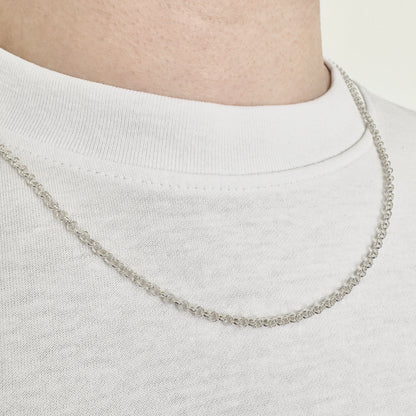 925 Sterling Silver 2mm Round Belcher Chain