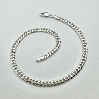 925 Sterling Silver 3mm Miami Cuban Bracelet 8 Inch