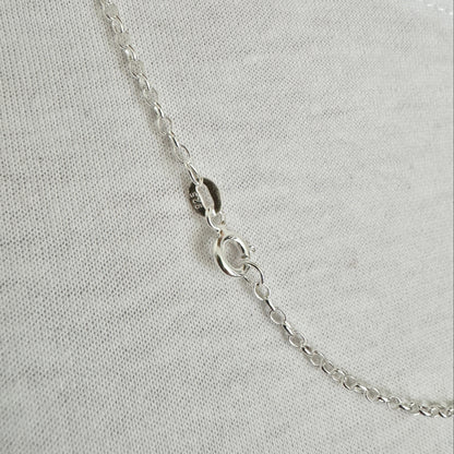 925 Sterling Silver 2mm Fine Oval Belcher Chain
