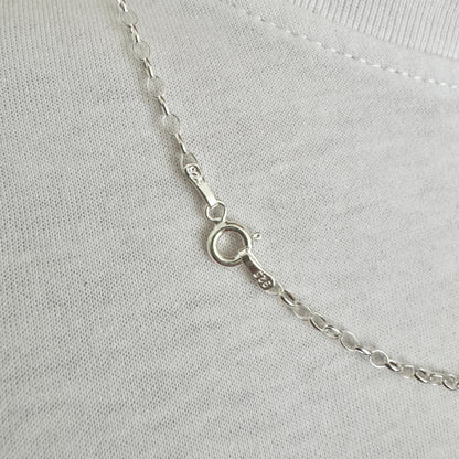925 Sterling Silver 2.5mm Fine Oval Belcher Chain