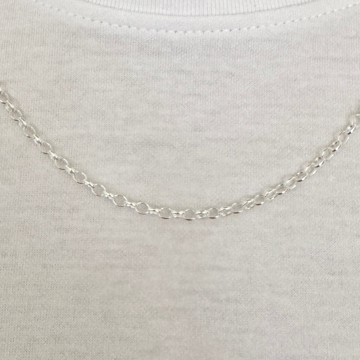 925 Sterling Silver 3mm Oval Belcher Chain