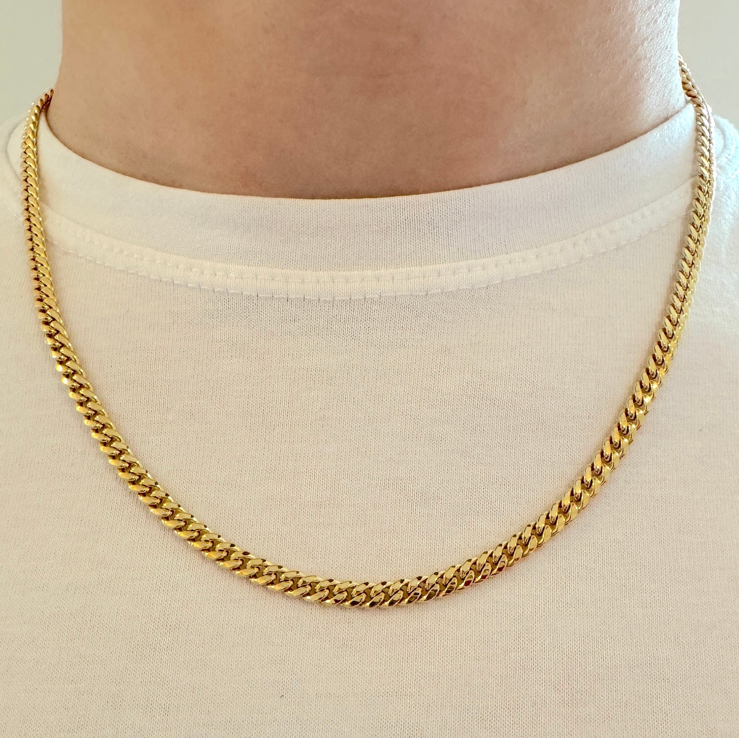 9ct Yellow Gold 5mm Cuban Chain
