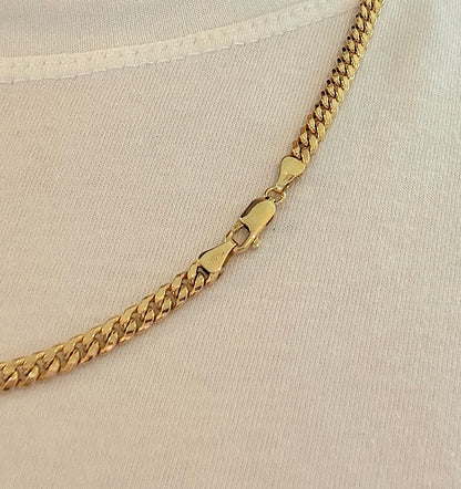 9ct Yellow Gold 5mm Cuban Chain