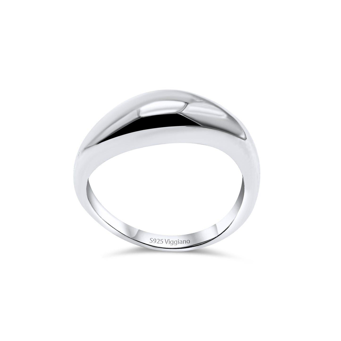 925 Sterling Silver 6mm Plain Dome Stackable Ring