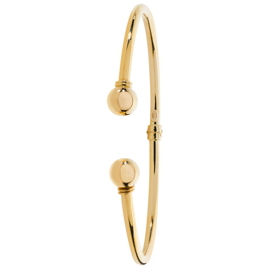 9ct Yellow Gold Ladies 4MM Plain Torc Bangle