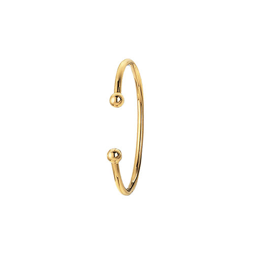 9ct Gold Baby Toddler Kids Solid Torc Light Bangle - jewellerysavers