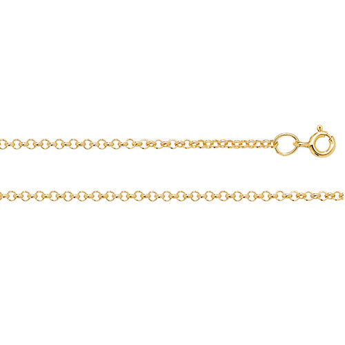 9ct Gold Light Belcher Chain Necklace - jewellerysavers