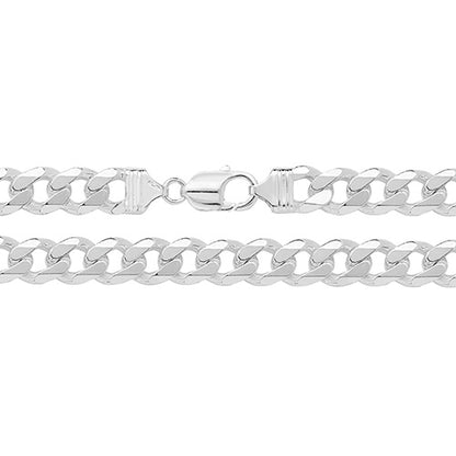 925 Sterling Silver Heavy Gent's Curb Chain - jewellerysavers