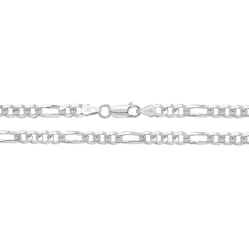 925 Sterling Silver Gent's Figaro Chain - jewellerysavers