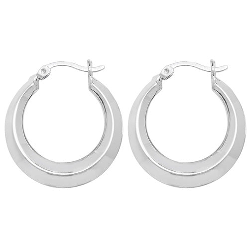 925 Sterling Silver Traditional Creole Hoop Earrings - jewellerysavers